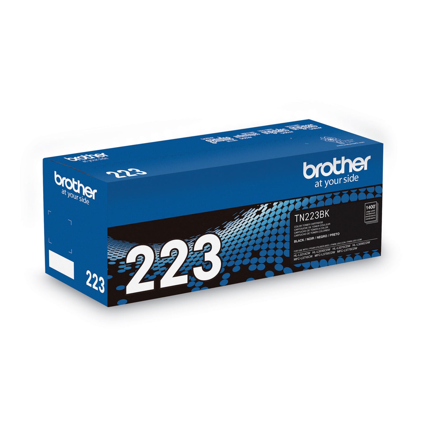 Brother TN223BK Toner, 1,400 Page-Yield, Black