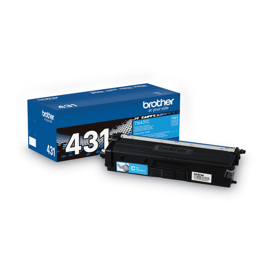 Brother TN431C Toner, 1,800 Page-Yield, Cyan