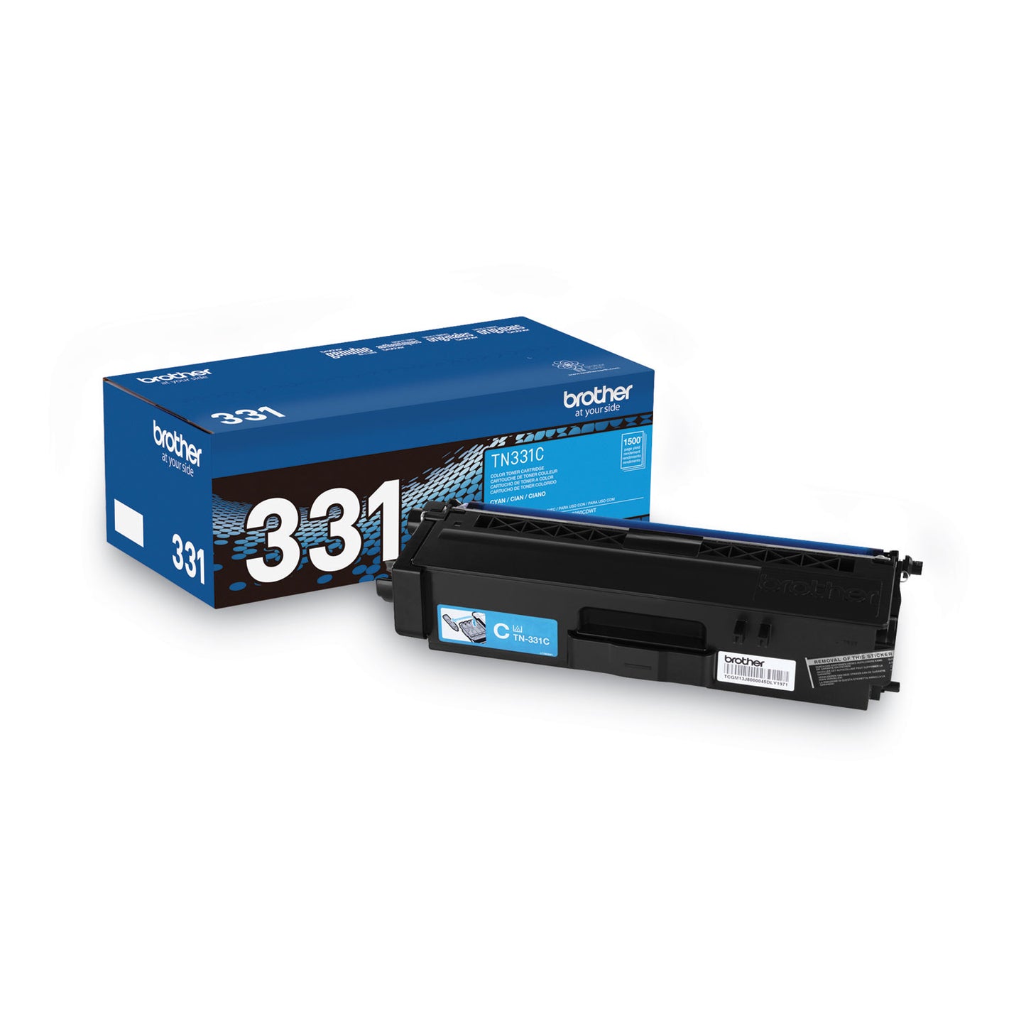 Brother TN331C Toner, 1,500 Page-Yield, Cyan