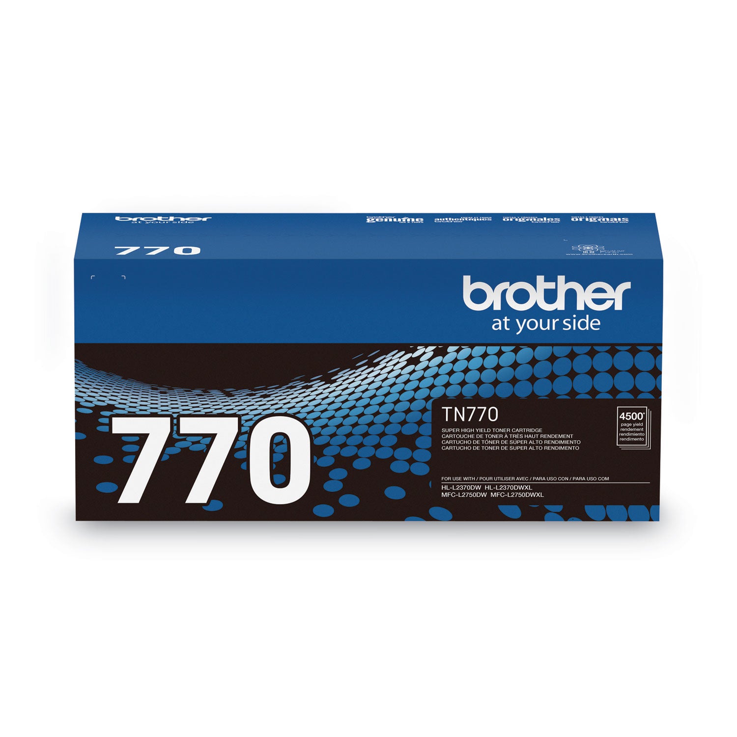 Brother TN770 Super High-Yield Toner, 4,500 Page-Yield, Black