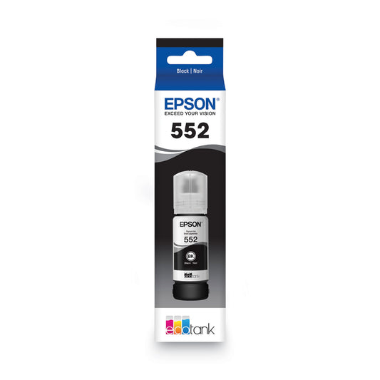 Epson T552020S (T552) Claria High-Yield Ink, 70 mL, Black
