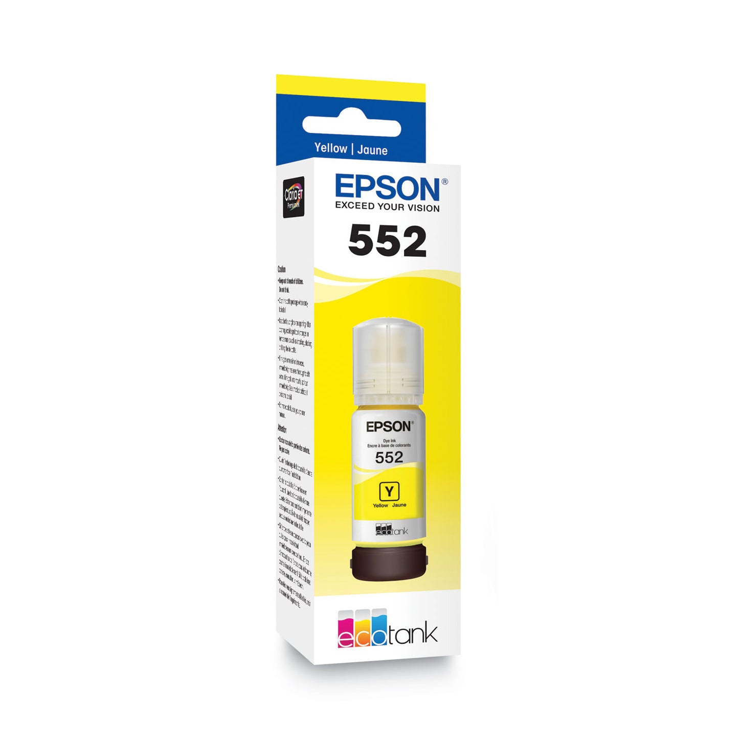 Epson T552420S (T552) Claria High-Yield Ink, 70 mL, Yellow