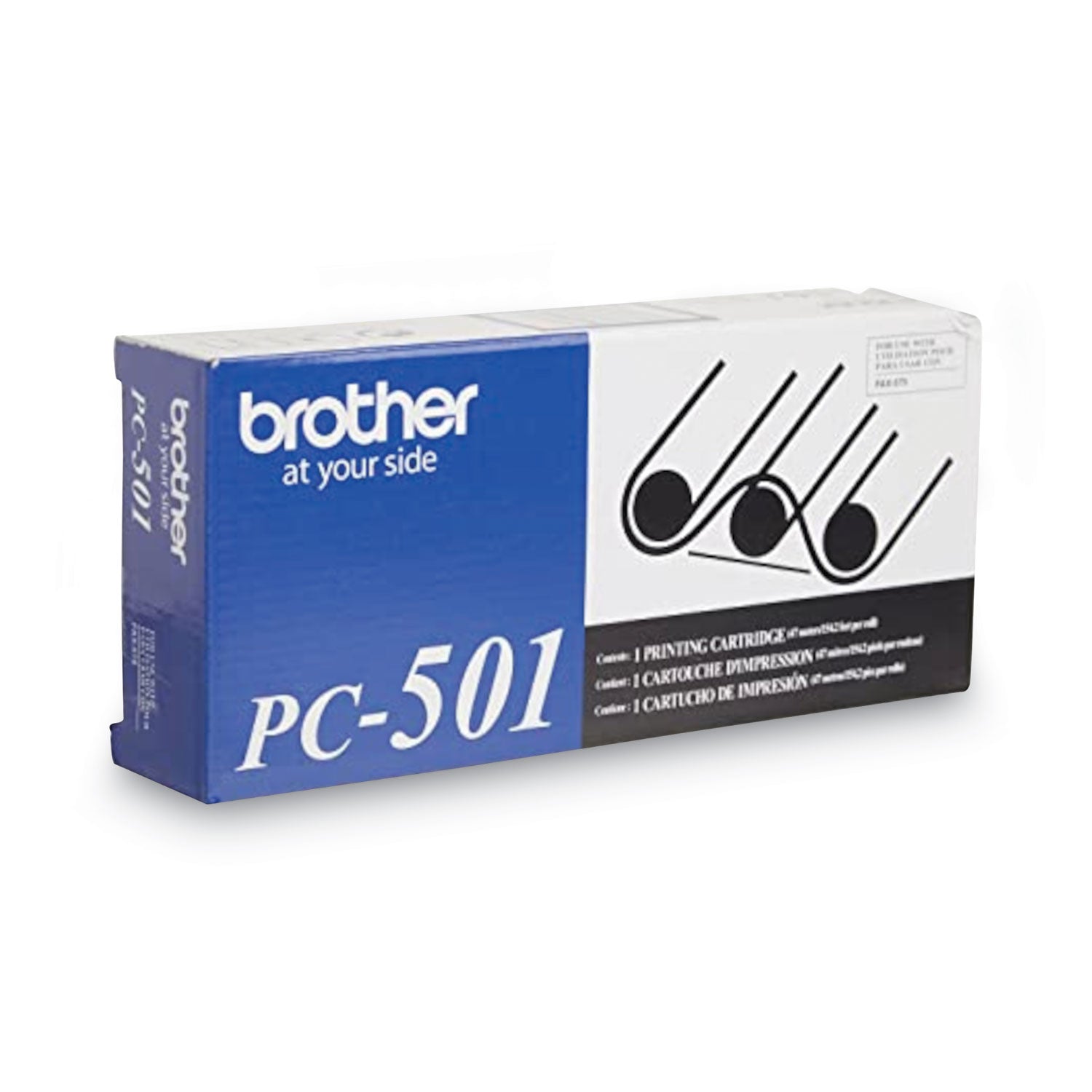 Brother PC-501 Thermal Transfer Print Cartridge, 150 Page-Yield, Black