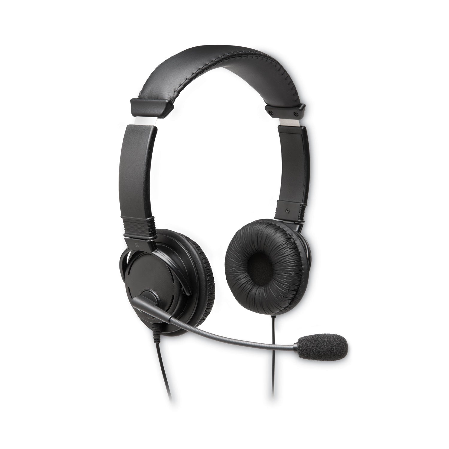 Kensington Hi-Fi Headphones with Microphone, 6 ft Cord, Black (K97601WW)