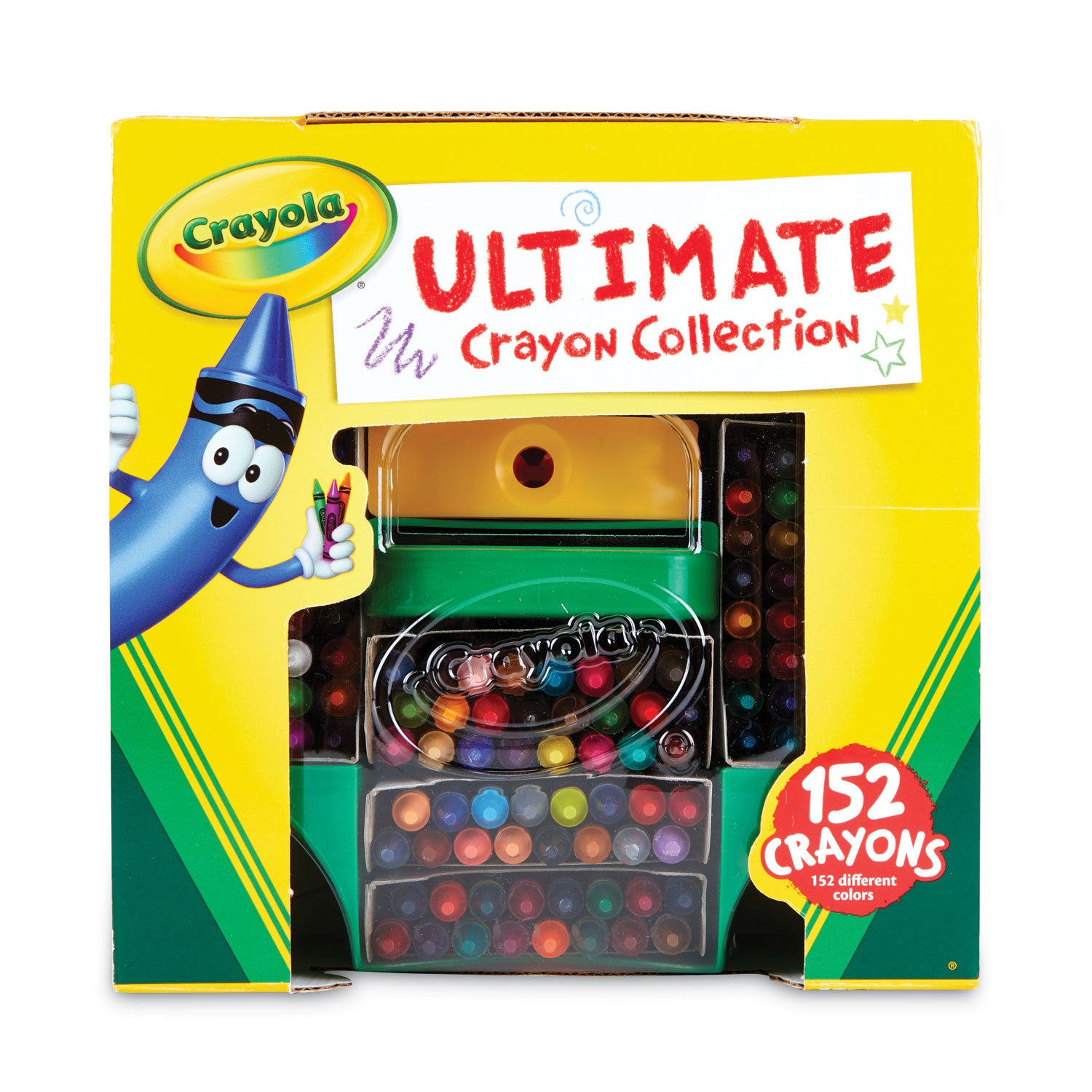 Crayola Ultimate Crayon Case, Sharpener Caddy, 152 Colors (520030)