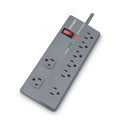 Kensington Guardian Premium Surge Protector, 8 AC Outlets, 6 ft Cord, 1,080 J, Gray (38218)