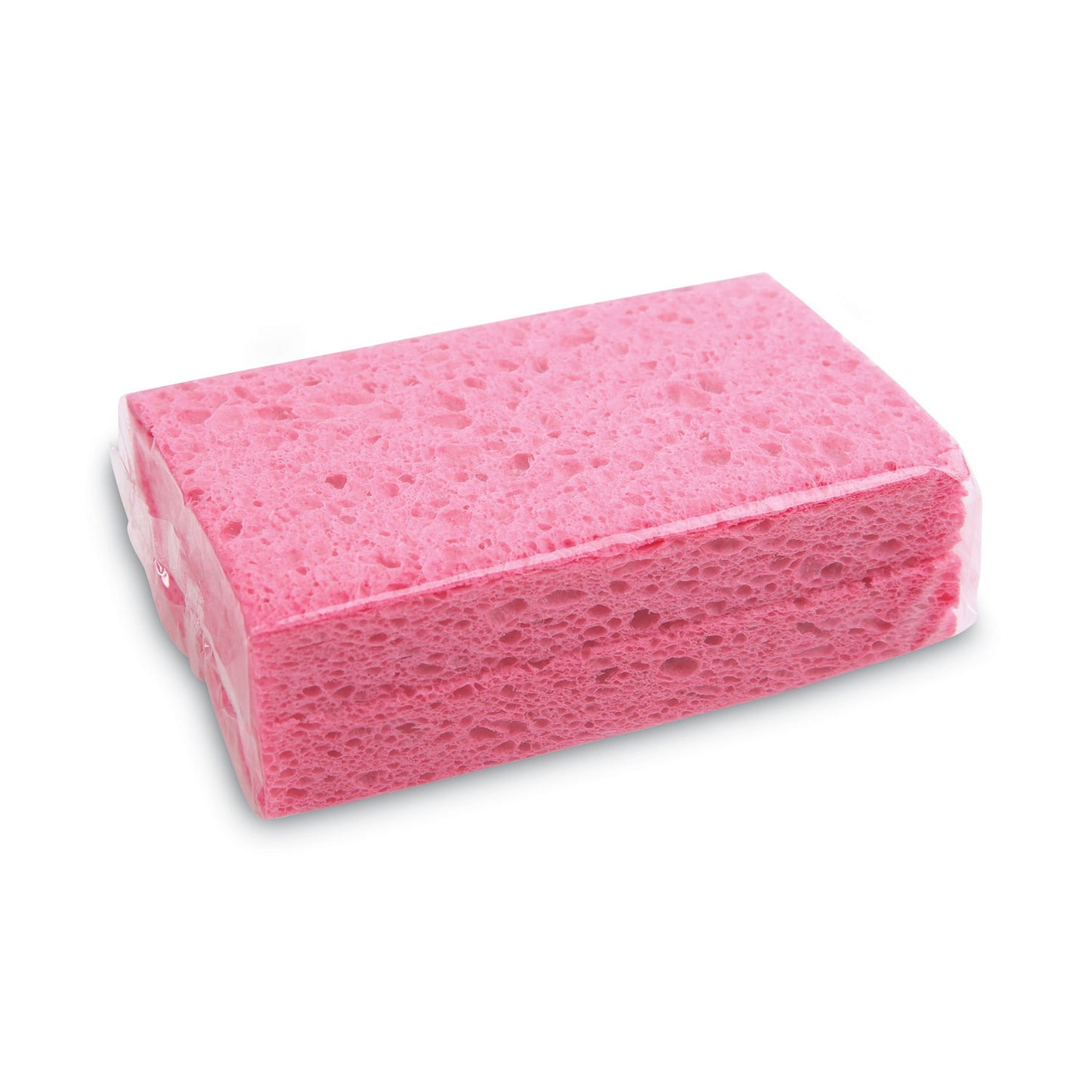 Boardwalk Small Cellulose Sponge, 3.6 x 6.5, 0.9" Thick, Pink, 2/Pack, 24 Packs/Carton (CS1A)