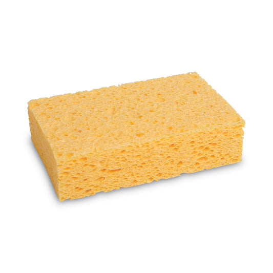 Boardwalk Medium Cellulose Sponge, 3.67 x 6.08, 1.55" Thick, Yellow, 24/Carton (CS2)