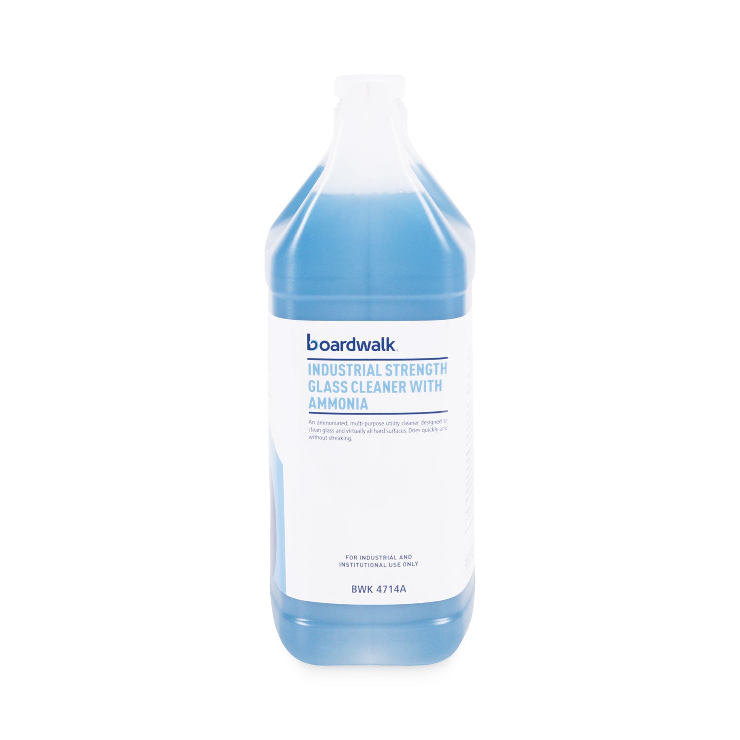 Boardwalk Industrial Strength Glass Cleaner with Ammonia, 1 gal Bottle (4714AEA)