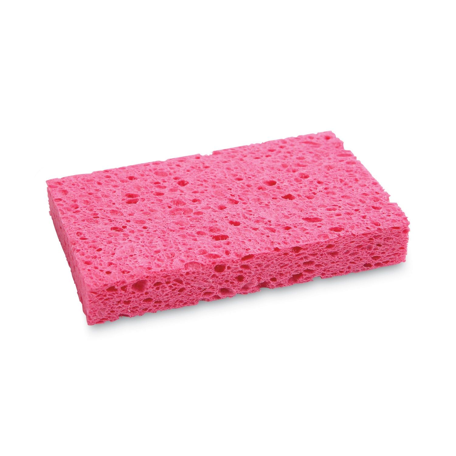 Boardwalk Small Cellulose Sponge, 3.6 x 6.5, 0.9" Thick, Pink, 2/Pack, 24 Packs/Carton (CS1A)