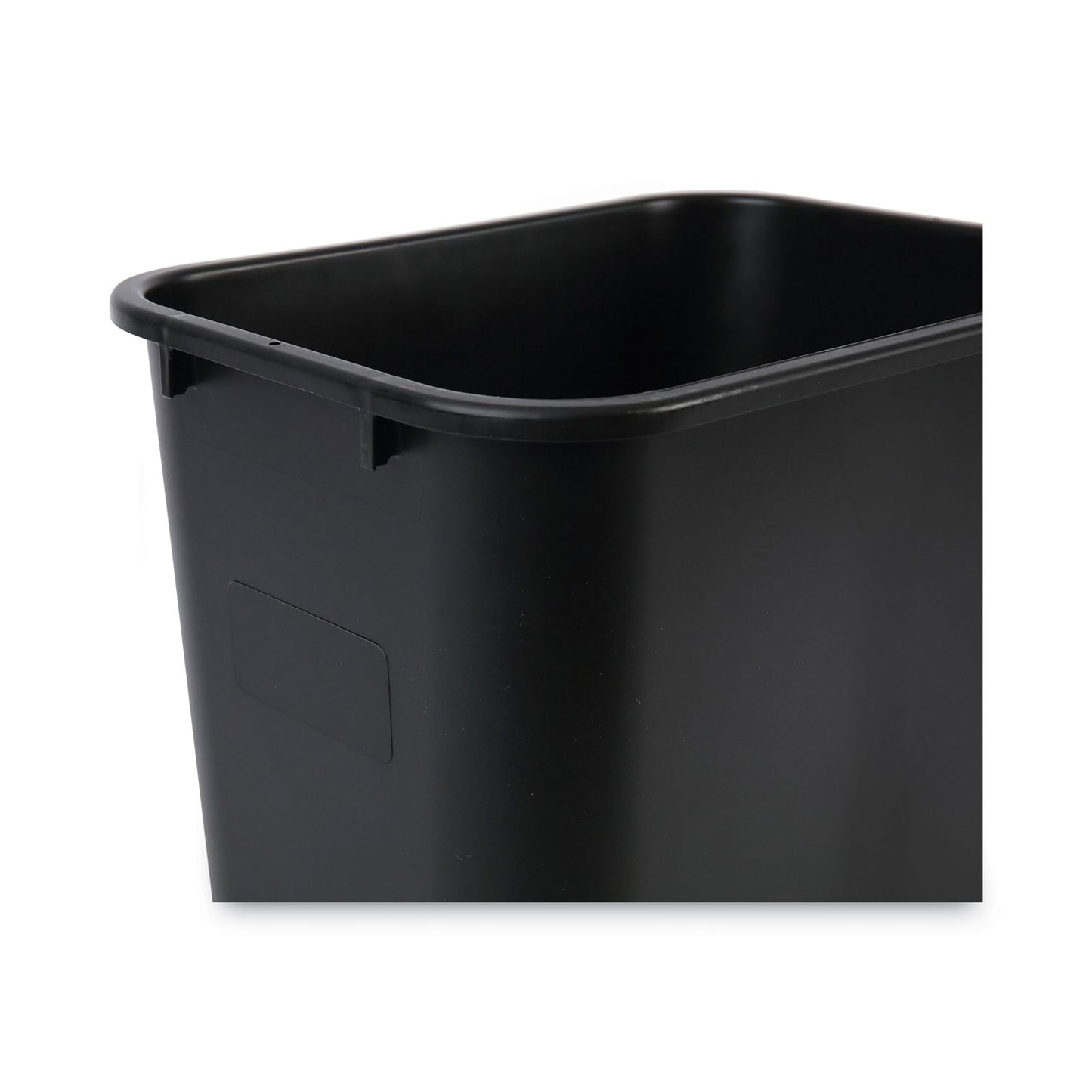 Boardwalk Soft-Sided Wastebasket, 28 qt, Plastic, Black (28QTWBBLA)