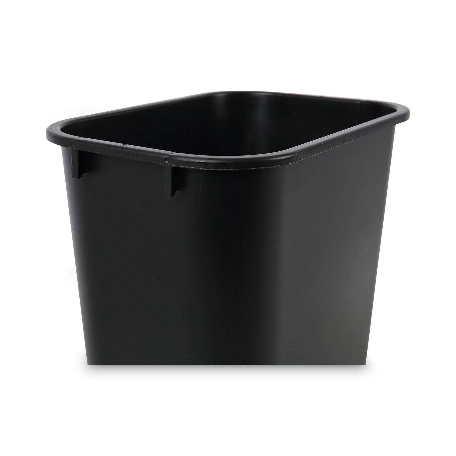 Boardwalk Soft-Sided Wastebasket, 14 qt, Plastic, Black (14QTWBBLA)