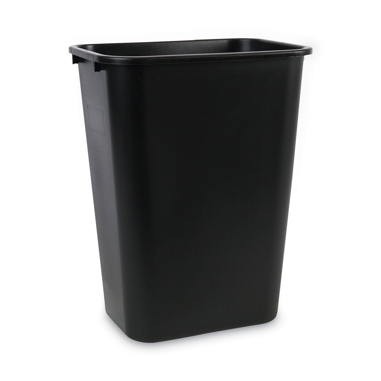 Boardwalk Soft-Sided Wastebasket, 41 qt, Plastic, Black (41QTWBBLA)