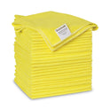 Boardwalk Microfiber Cleaning Cloths, 16 x 16, Yellow, 24/Pack (16YELCLOTHV2)