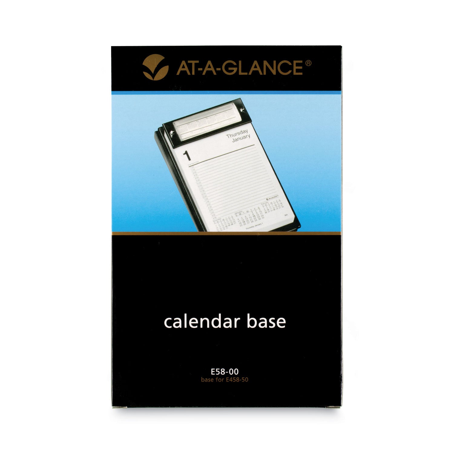 AT-A-GLANCE Base for 5 x 8 Tear-Off Daily Desk Calendar, 5 x 8, Black (E5800)