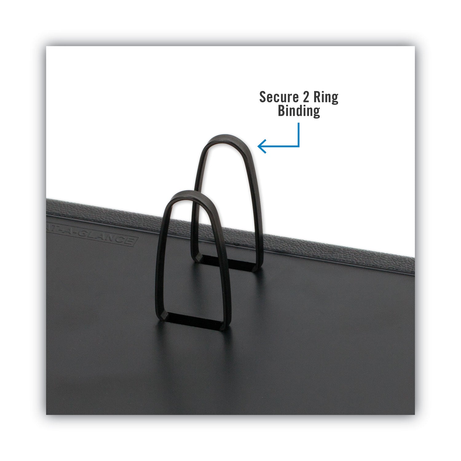 AT-A-GLANCE Desk Calendar Base for Loose-Leaf Refill, 3 x 3.75, Black (E1900)