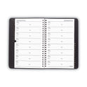 AT-A-GLANCE Telephone/Address Book, 4.78 x 8, Black Simulated Leather, 100 Sheets (8001105)