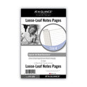 AT-A-GLANCE Lined Notes Pages for Planners/Organizers, 8.5 x 5.5, White Sheets, Undated (011200)