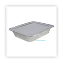 Boardwalk Aluminum Steam Table Pan Lids, Fits Half-Size Deep Pan, 290 Gauge, 0.63" Deep, 10.5 x 12.81, 100/Carton (LIDSTEAMHF)