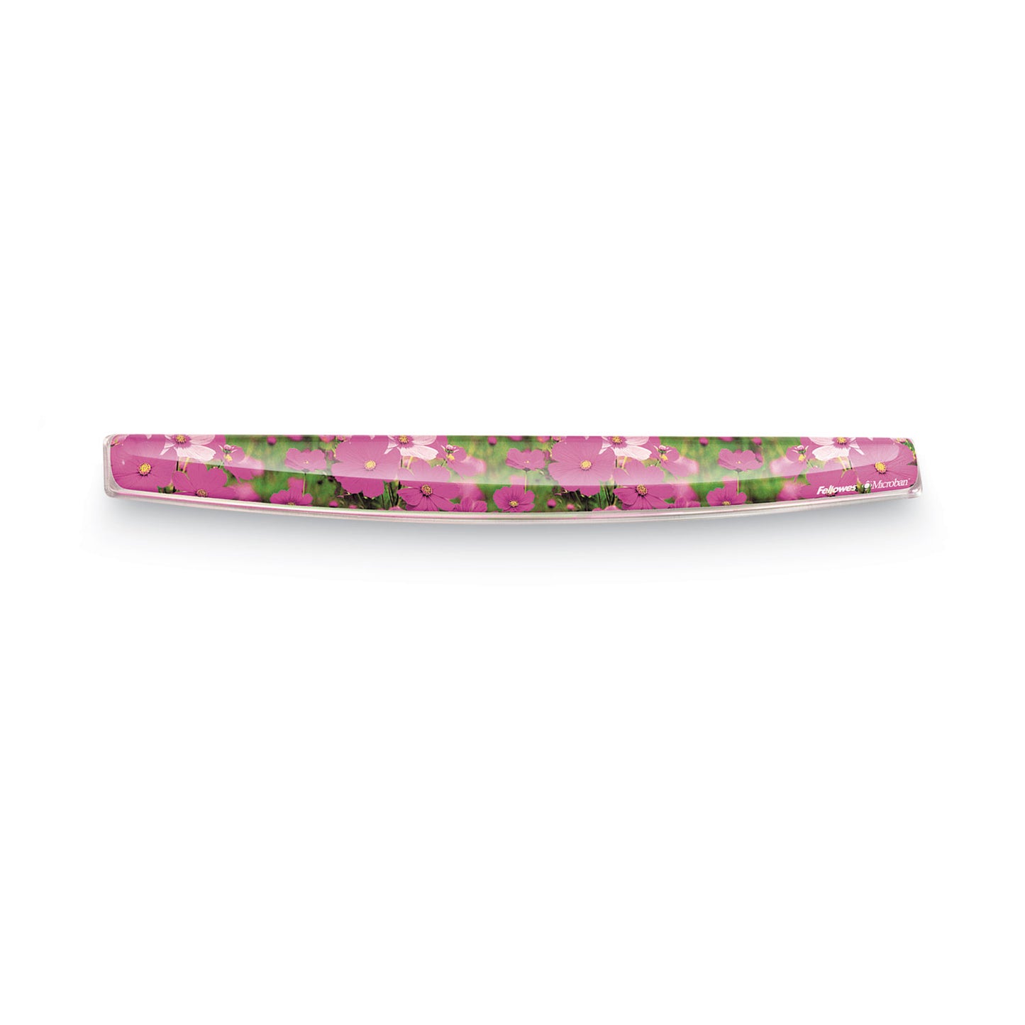 Fellowes Photo Gel Keyboard Wrist Rest with Microban Protection, 18.56 x 2.31, Pink Flowers Design (9179101)