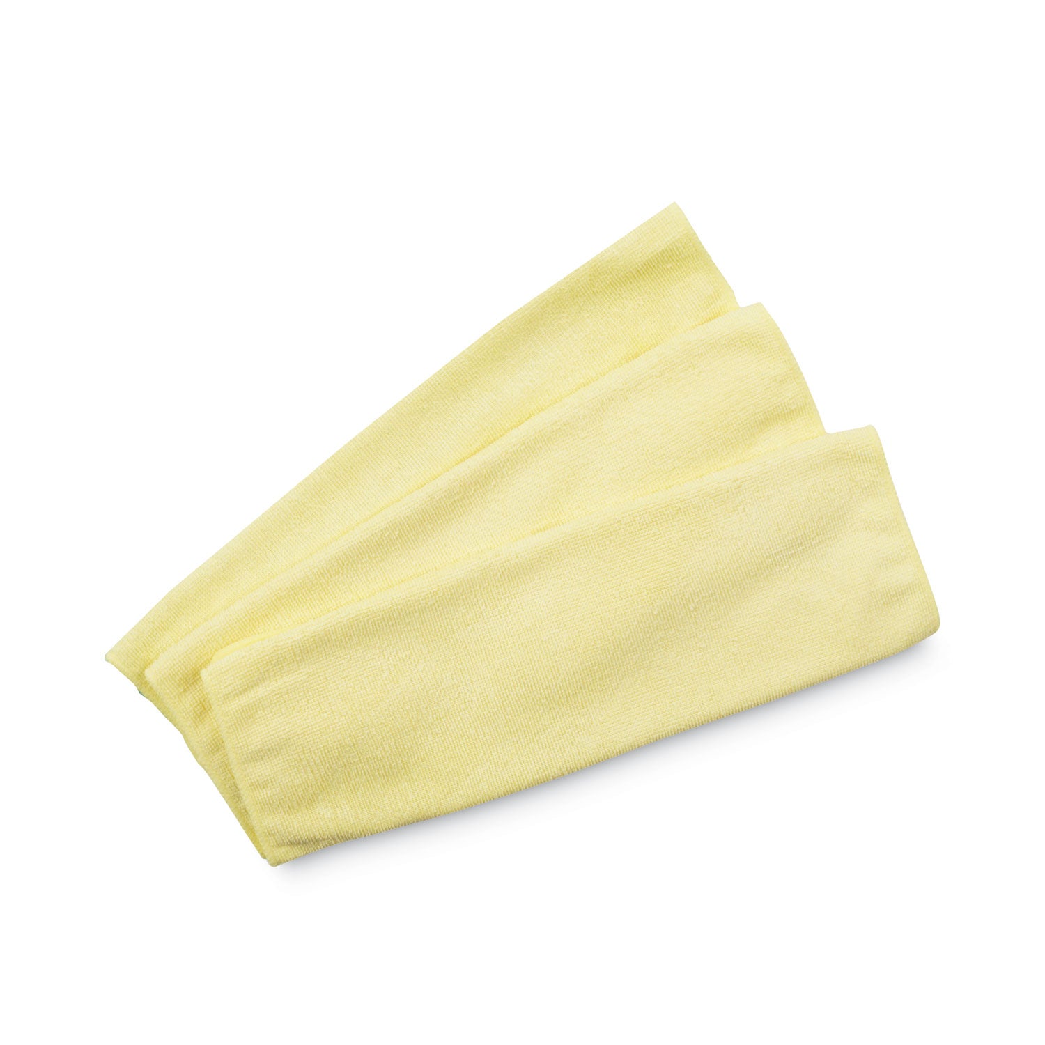 Rubbermaid Commercial Microfiber Cleaning Cloths, 16 x 16, Yellow, 24/Pack (1820584)