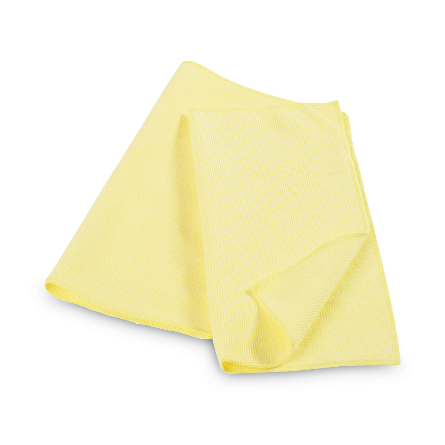 Rubbermaid Commercial Microfiber Cleaning Cloths, 16 x 16, Yellow, 24/Pack (1820584)