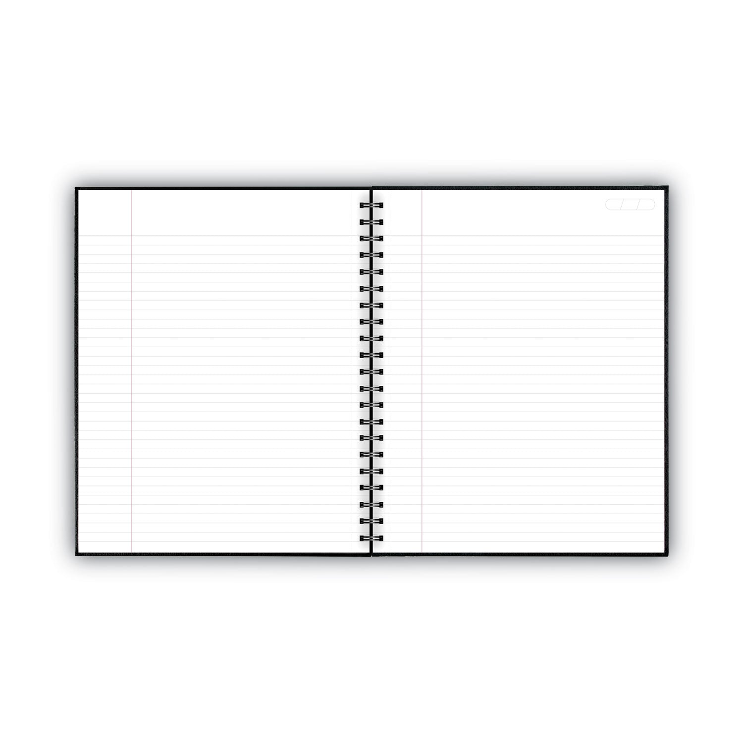 Cambridge Limited Hardbound Notebook with Pocket, 1-Subject, Wide/Legal Rule, Black Cover, (96) 11 x 8.5 Sheets (06100)