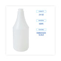 Boardwalk Embossed Spray Bottle, 24 oz, Clear, 24/Carton (00024)