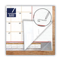 AT-A-GLANCE Marbled Desk Pad, Marbled Stone Artwork, 22 x 17, White/Multicolor Sheets, Clear Corners, 12-Month (Jan to Dec): 2025 (89702)
