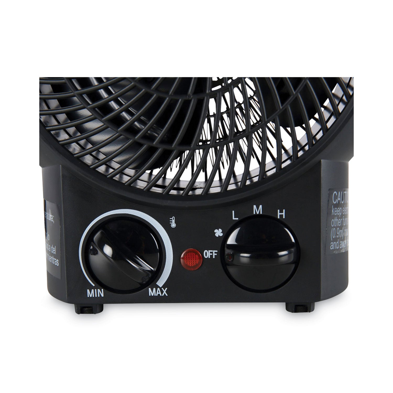 Alera Heater Fan, 1,500 W, 8.25 x 4.37 x 9.5, Black (HEFF10B)