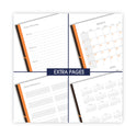 AT-A-GLANCE One-Day-Per-Page Planning Notebook, 9 x 6, Dark Brown/Orange Cover, 12-Month (Jan to Dec): 2025 (70620130)