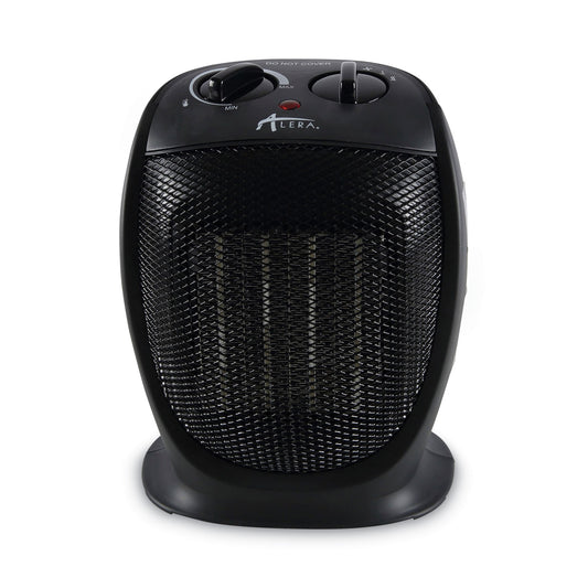 Alera Ceramic Heater, 1,500 W, 7.12 x 5.87 x 8.75, Black (HECH09)