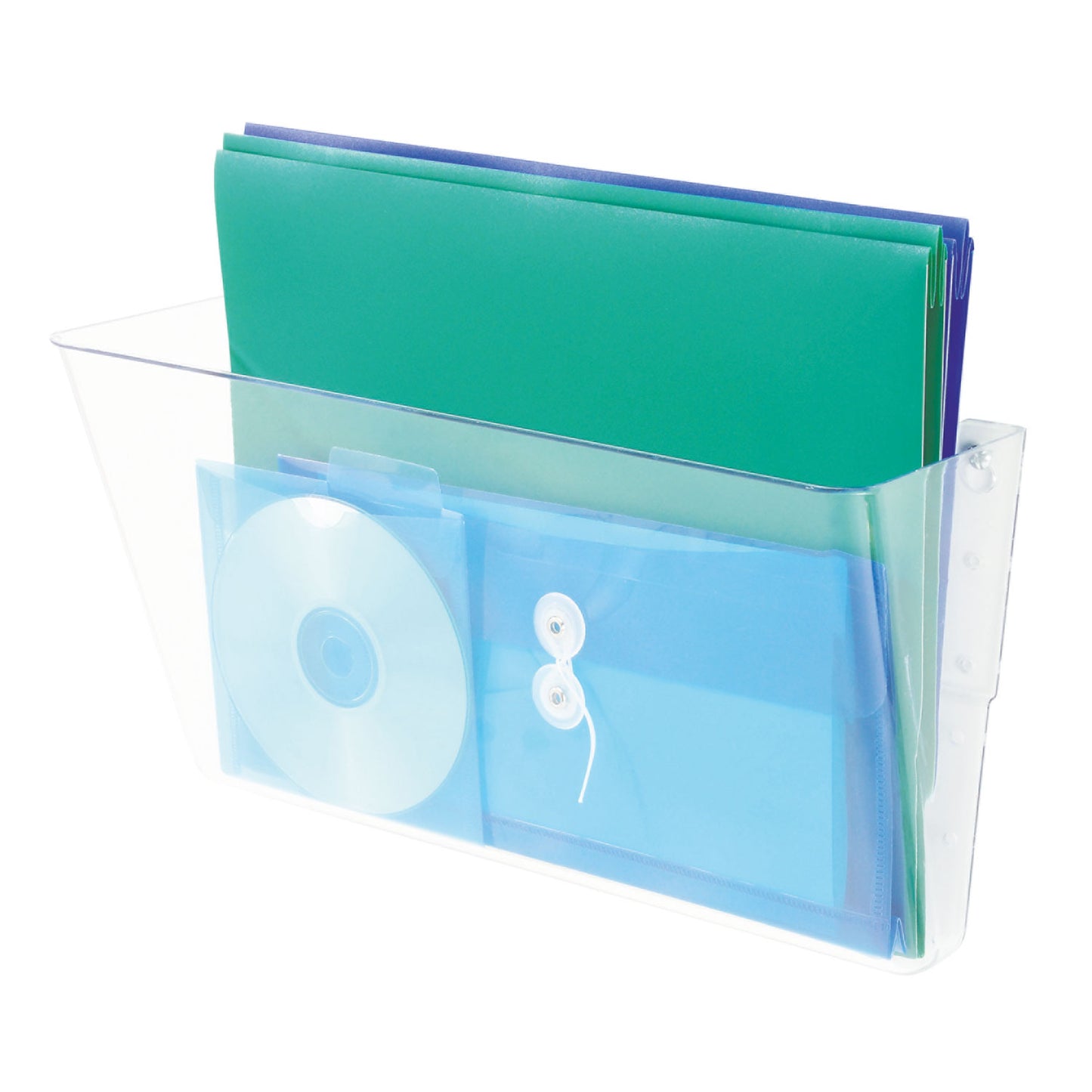 Deflecto Stackable DocuPocket Wall File, Legal Size, 16.25" x 4" , Clear (74301)