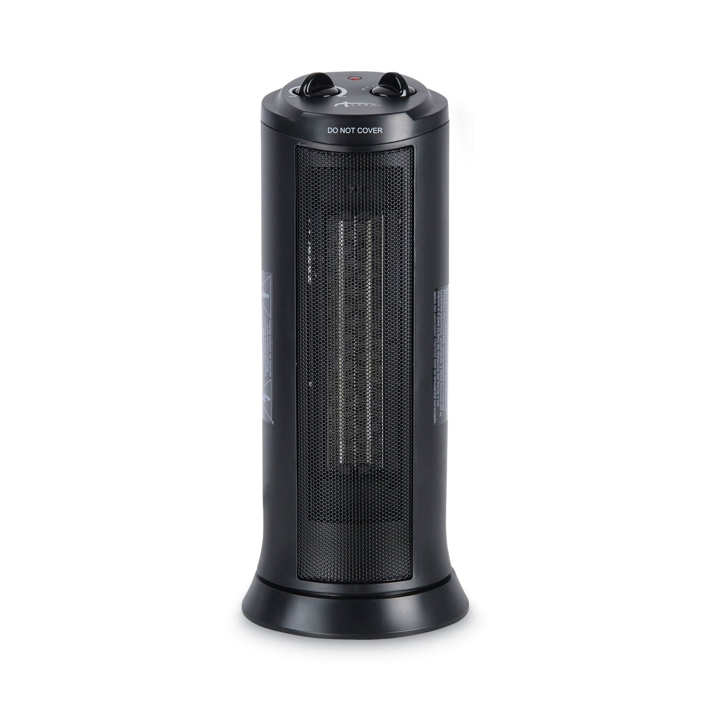 Alera Mini Tower Ceramic Heater, 1,500 W, 7.37 x 7.37 x 17.37, Black (HECT17)