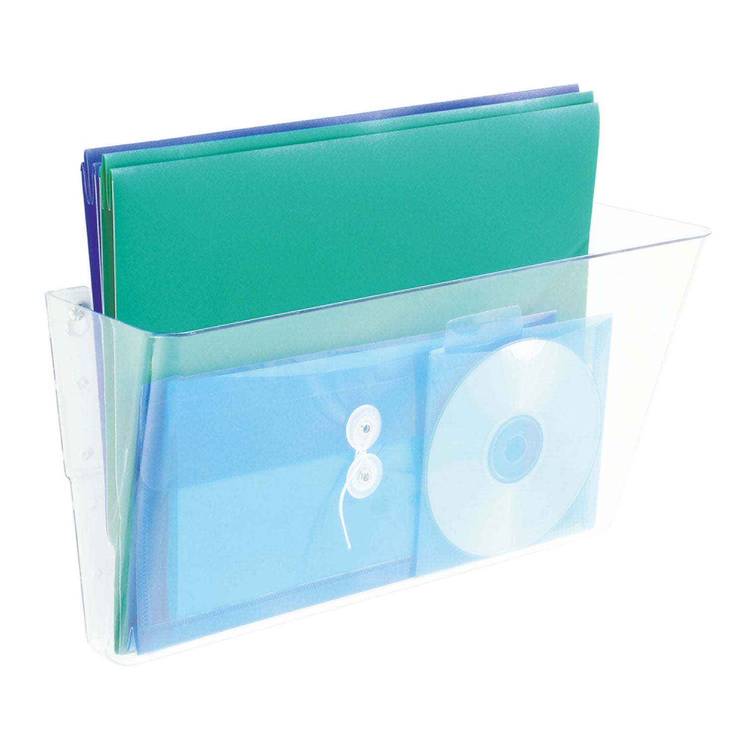 Deflecto Stackable DocuPocket Wall File, Legal Size, 16.25" x 4" , Clear (74301)