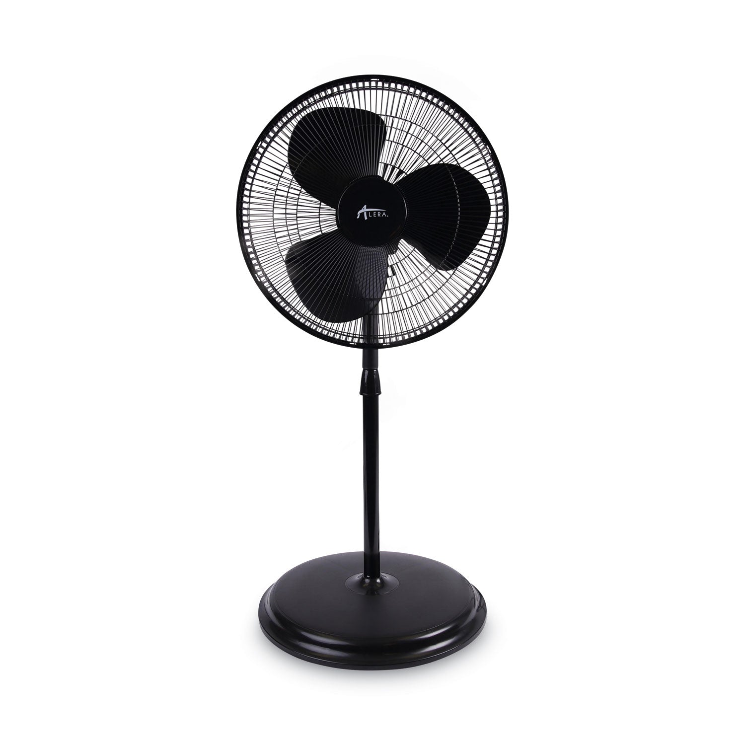 Alera 16" 3-Speed Oscillating Pedestal Stand Fan, Metal, Plastic, Black (FANP16B)