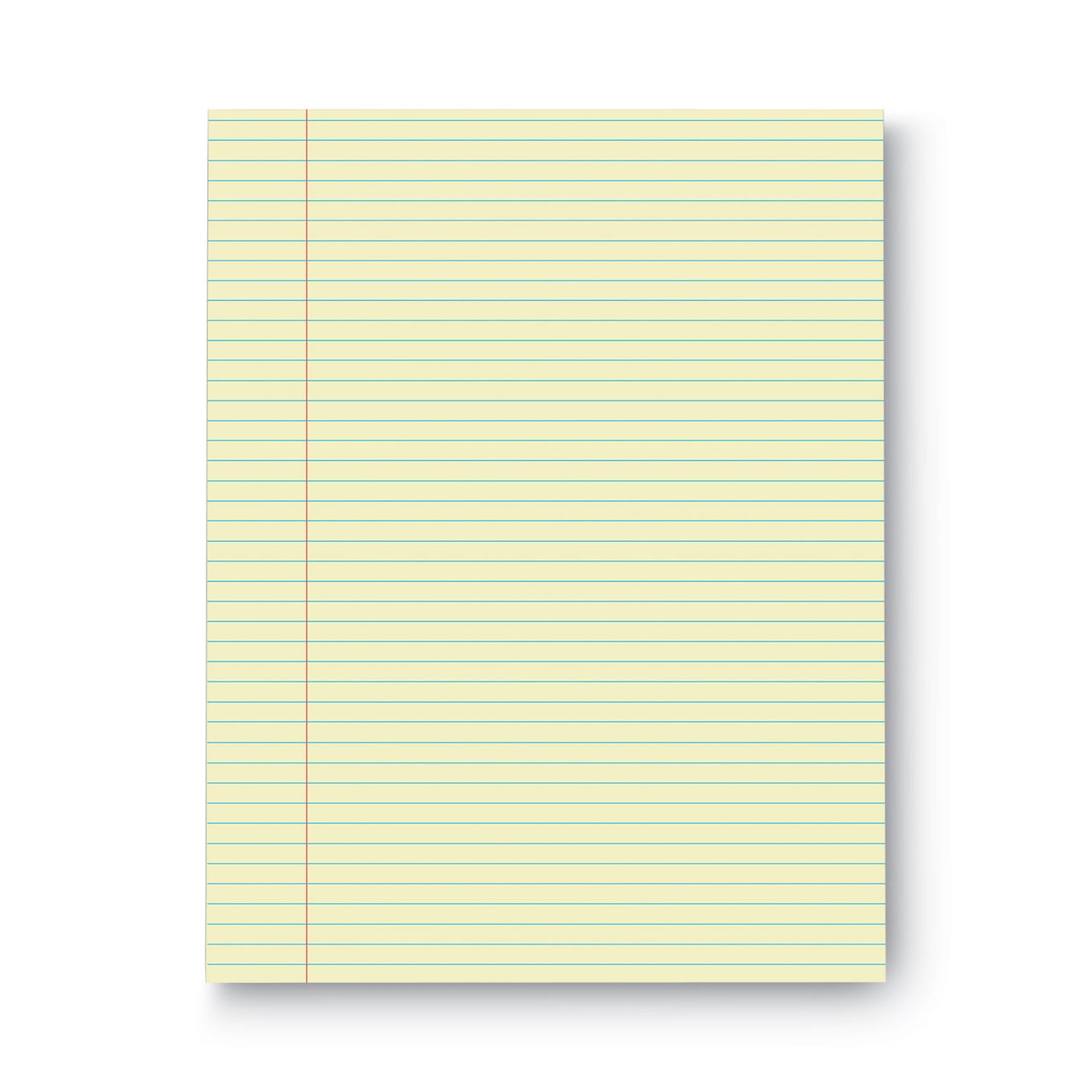 Universal Glue Top Pads, Narrow Rule, 50 Canary-Yellow 8.5 x 11 Sheets, Dozen (42000)