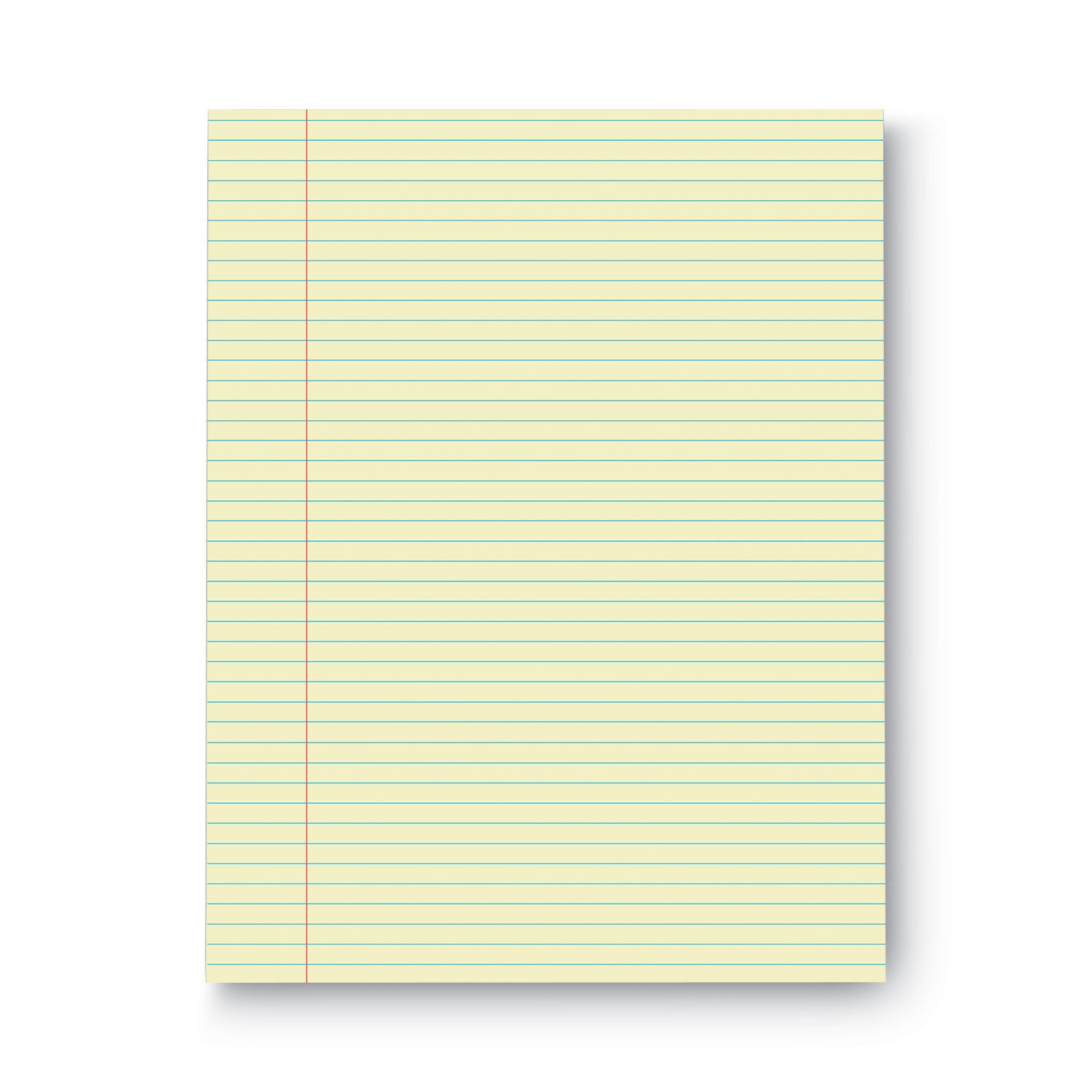 Universal Glue Top Pads, Narrow Rule, 50 Canary-Yellow 8.5 x 11 Sheets, Dozen (42000)