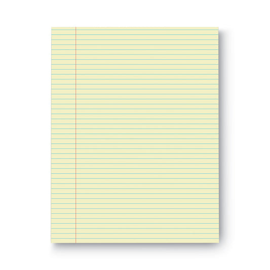 Universal Glue Top Pads, Narrow Rule, 50 Canary-Yellow 8.5 x 11 Sheets, Dozen (42000)