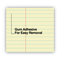 Universal Glue Top Pads, Narrow Rule, 50 Canary-Yellow 8.5 x 11 Sheets, Dozen (42000)