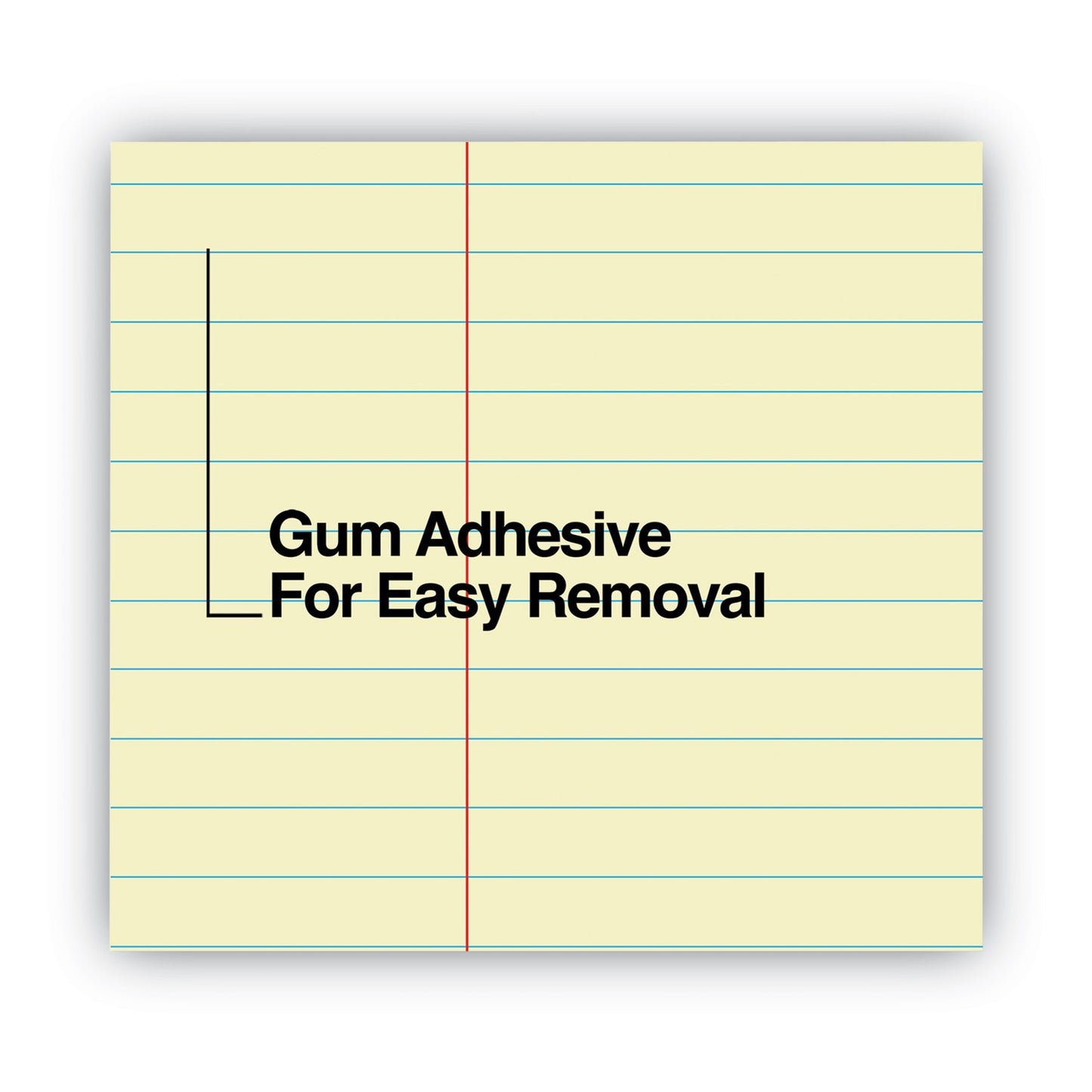 Universal Glue Top Pads, Narrow Rule, 50 Canary-Yellow 8.5 x 11 Sheets, Dozen (42000)