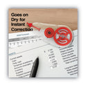 Universal Correction Tape Dispenser, Non-Refillable, Transparent Red Applicator, 0.2" x 315", 2/Pack (75602)