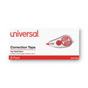 Universal Correction Tape Dispenser, Non-Refillable, Transparent Red Applicator, 0.2" x 315", 2/Pack (75602)