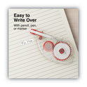 Universal Side-Application Correction Tape, Transparent Red Applicator, 0.2" x 393", 6/Pack (75610)