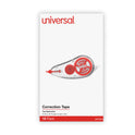 Universal Correction Tape Dispenser, Non-Refillable, Transparent Red Applicator, 0.2" x 315", 10/Pack (75616)