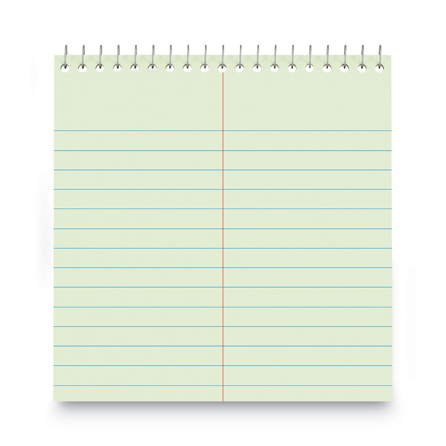 Universal Steno Pads, Gregg Rule, Red Cover, 80 Green-Tint 6 x 9 Sheets (86920)