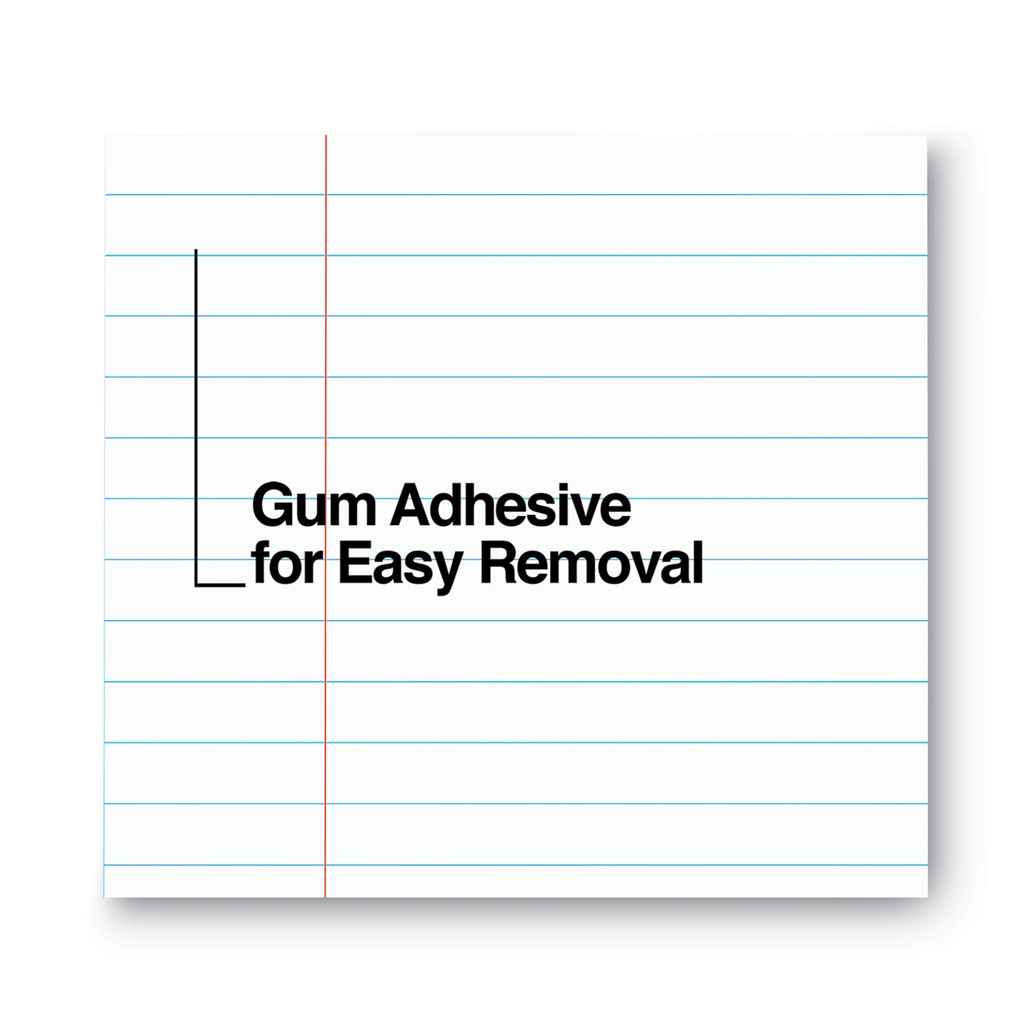 Universal Glue Top Pads, Wide/Legal Rule, 50 White 8.5 x 11 Sheets, Dozen (11000)