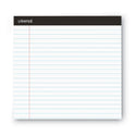 Universal Premium Ruled Writing Pads with Heavy-Duty Back, Wide/Legal Rule, Black Headband, 50 White 8.5 x 11 Sheets, 12/Pack (30730)