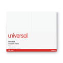 Universal Scratch Pads, Unruled, 5 x 8, White, 100 Sheets, 12/Pack (35615)