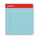 Universal Colored Perforated Ruled Writing Pads, Narrow Rule, 50 Blue 5 x 8 Sheets, Dozen (35850)